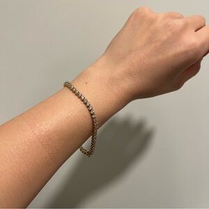 NEW Diamonique Round Cuts Tennis Bracelet